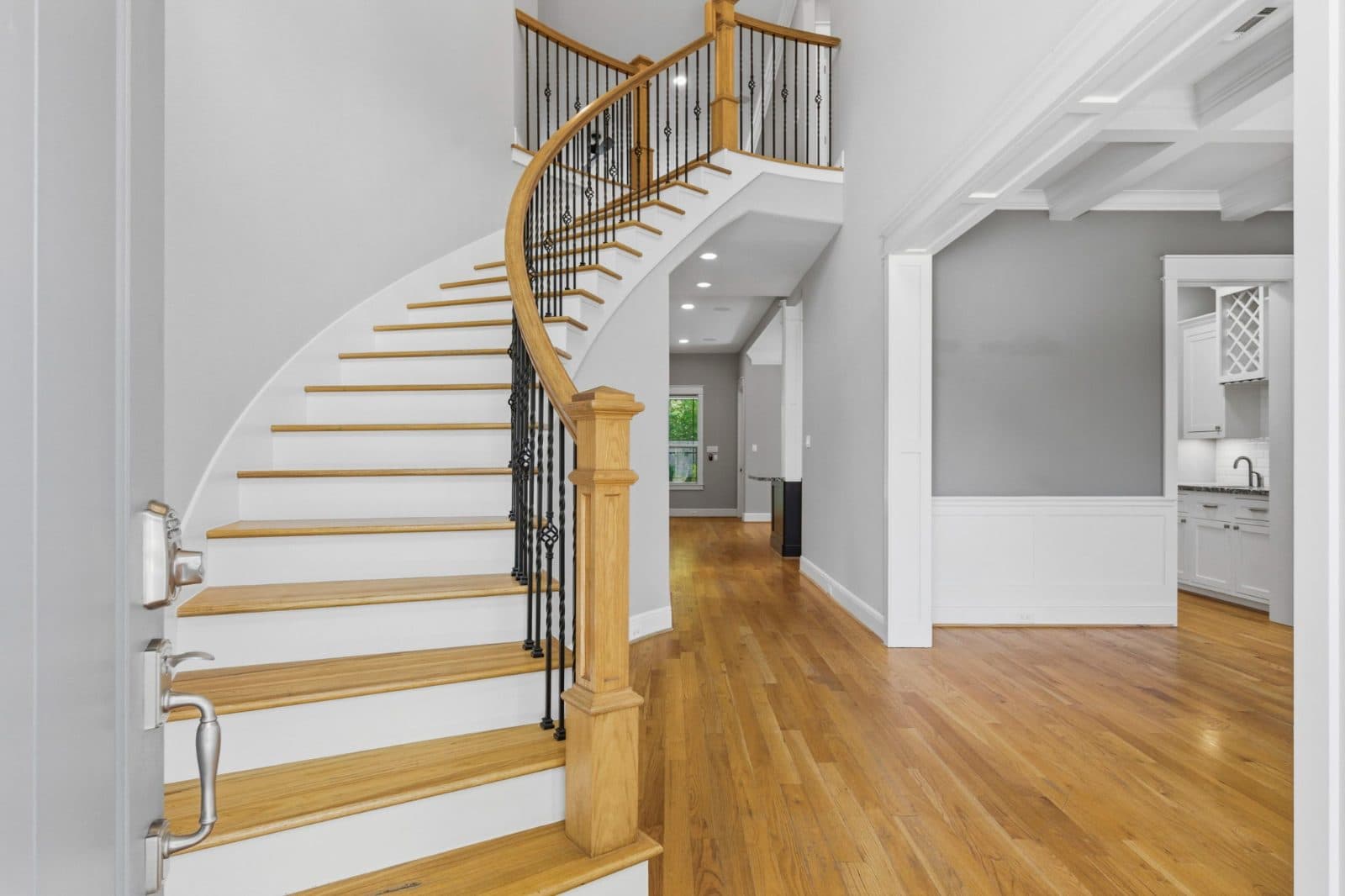 Oak Forest Infill — Two-story foyer & staircase, Houston, TX