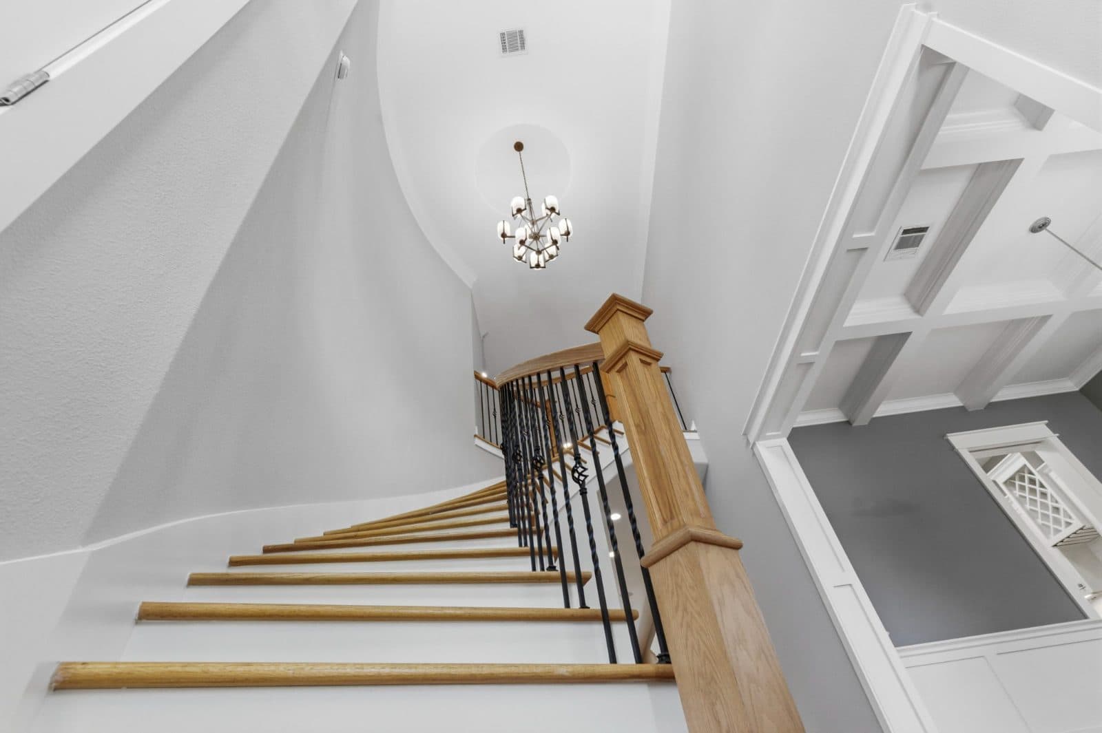 Oak Forest Infill — Curved staircase, Houston, TX